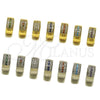 Rhodium Gold Filled Huggie Hoop, with White Micro Pave, Polished, Rhodium Finish, 02.267.0119.7.15