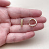 Oro Laminado Huggie Hoop, Gold Filled Style with White Micro Pave, Polished, Golden Finish, 02.267.0120.16