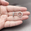 Rhodium Gold Filled Huggie Hoop, with White Micro Pave, Polished, Rhodium Finish, 02.267.0120.5.16