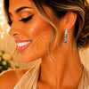 Rhodium Gold Filled Huggie Hoop, with Multicolor Cubic Zirconia, Polished, Rhodium Finish, 02.267.0121.9.30