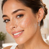 Rhodium Gold Filled Dangle Earring, Horse Design, with White Cubic Zirconia, Polished, Rhodium Finish, 02.210.0906.1