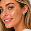 Rhodium Gold Filled Huggie Hoop, with White Micro Pave, Polished, Rhodium Finish, 02.237.0093.15