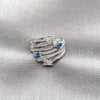 Rhodium Gold Filled Multi Stone Ring, Arrow Design, with Multicolor and White Cubic Zirconia, Polished, Rhodium Finish, 01.424.0023.1 (One size fits all)