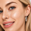 Rhodium Gold Filled Small Hoop, Twist Design, Polished, Rhodium Finish, 02.170.0604.1.25