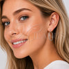 Rhodium Gold Filled Small Hoop, Matte Finish, Rhodium Finish, 02.170.0593.1.30
