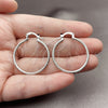 Rhodium Gold Filled Small Hoop, Matte Finish, Rhodium Finish, 02.170.0593.1.30