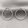 Rhodium Gold Filled Small Hoop, Matte Finish, Rhodium Finish, 02.170.0593.1.30