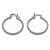 Rhodium Gold Filled Small Hoop, Matte Finish, Rhodium Finish, 02.170.0593.1.30