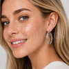 Rhodium Gold Filled Medium Hoop, Hollow Design, Polished, Rhodium Finish, 02.170.0262.2.40