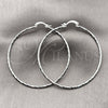 Rhodium Gold Filled Extra Large Hoop, Diamond Cutting Finish, Rhodium Finish, 02.170.0523.2.60