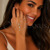 Oro Laminado Fancy Bracelet, Gold Filled Style Teardrop and Rolo Design, with White Cubic Zirconia, Polished, Golden Finish, 03.417.0015.07 (Thickness, 7 Inches Length)