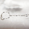 Stainless Steel Fancy Bracelet, Heart and Rolo Design, with Ivory Pearl, Polished, Golden Finish, 03.437.0002.08 (08 MM Thickness, 8 Inches Length)