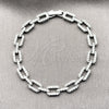 Rhodium Gold Filled Tennis Bracelet, with White Cubic Zirconia, Polished, Rhodium Finish, 03.130.0048.07 (Thickness, 7 Inches Length)
