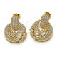 Arete Dormilona 02.283.0432 Oro Laminado, Diseño de Baguette, con Zirconia Cubica Blanca, Pulido, Tono Dorado