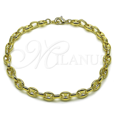 Dorado Oro Laminado Tobillera, vista principal del producto por Mayoreo, vista principal del producto