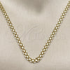 Oro Laminado Basic Necklace, Gold Filled Style Bismark Design, Polished, Golden Finish, 03.213.0354.1.22 (05 MM Thickness, 22 Inches Length)