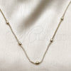 Oro Laminado Basic Necklace, Gold Filled Style Box Design, Polished, Golden Finish, 04.213.0260.16 (01 MM Thickness, 16 Inches Length)
