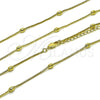 Oro Laminado Basic Necklace, Gold Filled Style Box Design, Polished, Golden Finish, 04.213.0260.16 (01 MM Thickness, 16 Inches Length)