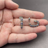 Rhodium Gold Filled Medium Hoop, with Multicolor Micro Pave, Polished, Rhodium Finish, 02.438.0014.12