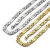 Stainless Steel Necklace and Bracelet, Cross Design, Polished, Steel Finish, 06.116.0010.1.22