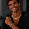 Stainless Steel Necklace and Bracelet, Infinite Design, Polished, Two Tone, 06.116.0007.2.22