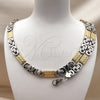 Stainless Steel Necklace and Bracelet, Infinite Design, Polished, Two Tone, 06.116.0007.2.22
