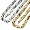 Stainless Steel Necklace and Bracelet, Polished, Steel Finish, 06.363.0031.1.22