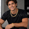 Stainless Steel Necklace and Bracelet, Polished, Golden Finish, 06.363.0031.2.22