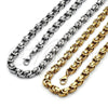 Stainless Steel Necklace and Bracelet, Greek Key Design, Polished, Steel Finish, 06.116.0220.1.22