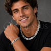 Stainless Steel Necklace and Bracelet, Jesus Design, Polished, Steel Finish, 06.116.0222.22