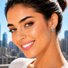 White Gold Filled Stud Earring, Little Girl Design, with White Cubic Zirconia, Polished, Rhodium Finish, 02.310.0155