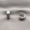 Rhodium Gold Filled Huggie Hoop, Polished, Rhodium Finish, 02.282.0153.14