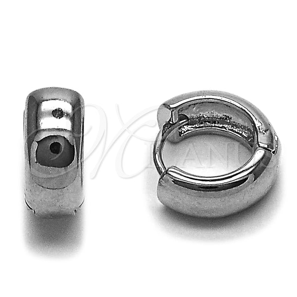 Rhodium Gold Filled Huggie Hoop, Polished, Rhodium Finish, 02.282.0153.14