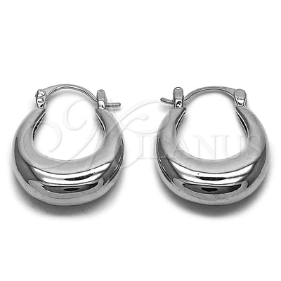 Rhodium Gold Filled Small Hoop, Polished, Rhodium Finish, 02.282.0161.23
