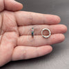 Rhodium Gold Filled Huggie Hoop, with Multicolor Cubic Zirconia, Polished, Rhodium Finish, 02.282.0166.12