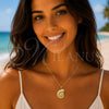 Oro Laminado Fancy Pendant, Gold Filled Style Snail Design, with White Cubic Zirconia and White Micro Pave, Polished, Golden Finish, 05.459.0063