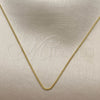 Oro Laminado Basic Necklace, Gold Filled Style Miami Cuban Design, Polished, Golden Finish, 04.213.0256.16 (Thickness, 17 Inches Length)
