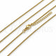 Oro Laminado Basic Necklace, Gold Filled Style Miami Cuban Design, Polished, Golden Finish, 04.213.0256.16 (Thickness, 17 Inches Length)