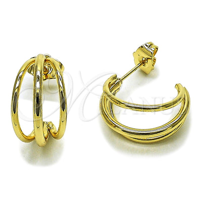 Oro Laminado Small Hoop, Gold Filled Style Polished, Golden Finish, 02.196.0261.20