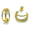 Oro Laminado Small Hoop, Gold Filled Style Polished, Golden Finish, 02.196.0261.20
