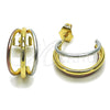 Oro Laminado Small Hoop, Gold Filled Style Polished, Tricolor, 02.196.0261.1.20