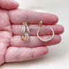 Oro Laminado Small Hoop, Gold Filled Style Polished, Tricolor, 02.196.0263.20