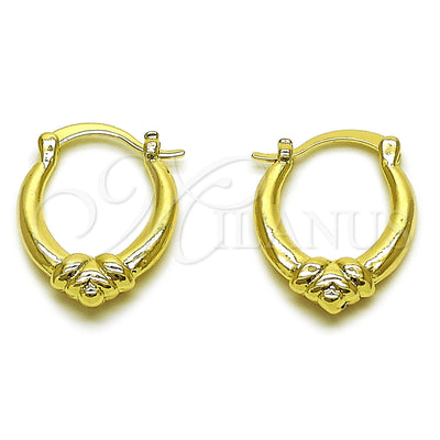 Oro Laminado Small Hoop, Gold Filled Style Polished, Golden Finish, 02.196.0264.18