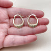 Oro Laminado Small Hoop, Gold Filled Style Heart Design, Polished, Golden Finish, 02.196.0265.20