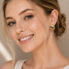 Oro Laminado Stud Earring, Gold Filled Style Hollow Design, Polished, Golden Finish, 02.196.0272