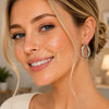 Rhodium Gold Filled Small Hoop, Diamond Cutting Finish, Rhodium Finish, 5.139.027.1.25