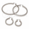 Rhodium Gold Filled Medium Hoop, Diamond Cutting Finish, Rhodium Finish, 02.196.0259.25