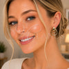 Oro Laminado Long Earring, Gold Filled Style Hollow Design, Polished, Golden Finish, 02.196.0281