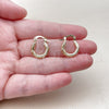 Oro Laminado Small Hoop, Gold Filled Style Diamond Cutting Finish, Golden Finish, 02.196.0284.15