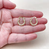 Oro Laminado Small Hoop, Gold Filled Style Diamond Cutting Finish, Golden Finish, 02.170.0596.15